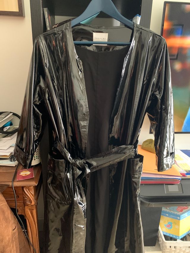 Gabardina d charol larga