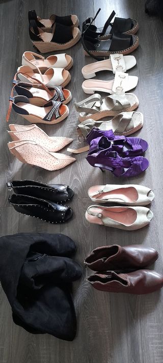 Botines de cuña baja de segunda mano en WALLAPOP