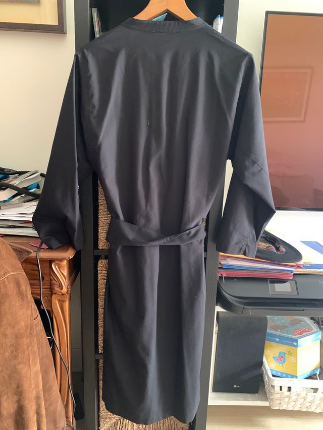 Vestido negro d algodón