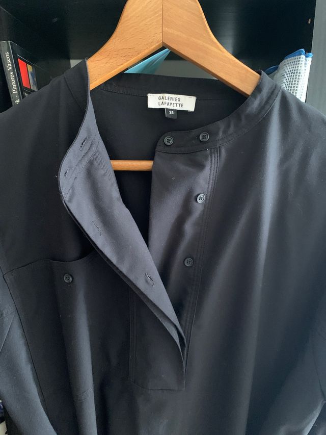 Vestido negro d algodón