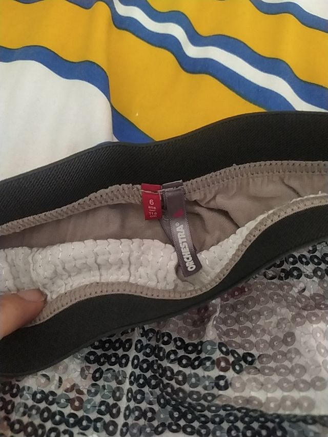 falda de niña de 6 años