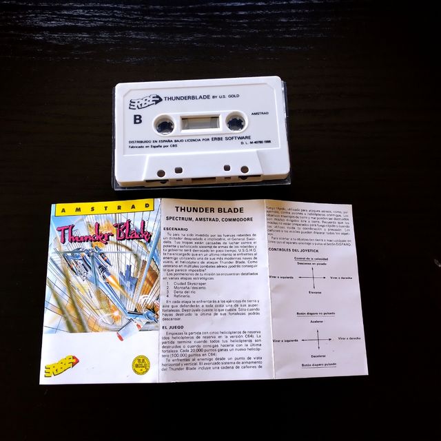 Juego Amstrad Thunder Blade