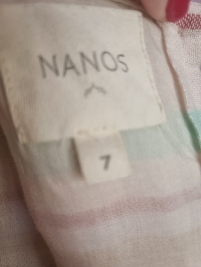 Bluson niña lino NANOS estampado rayas