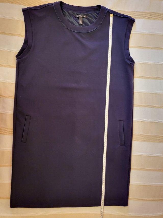 Vestido oversize azul Mango