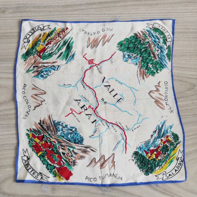 pañuelo antiguo de seda