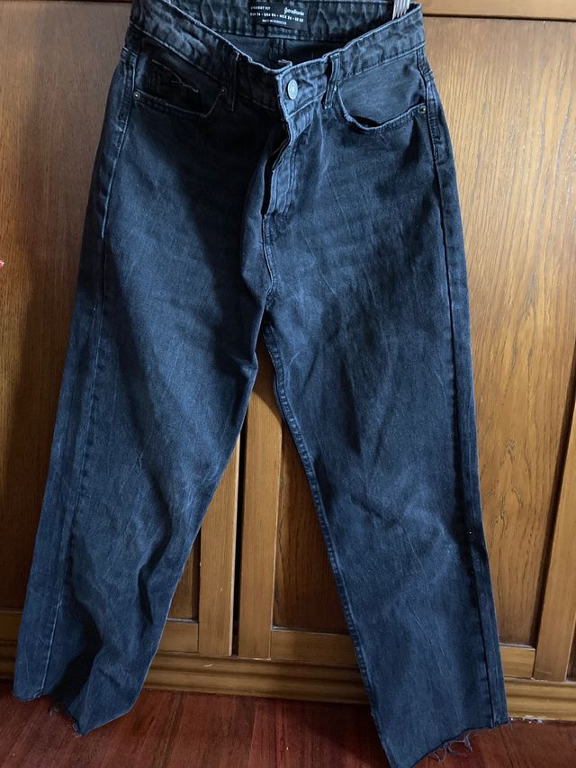 Pantalones negros anchos