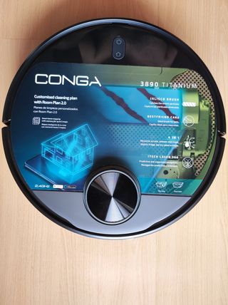 Robot aspirador Conga 3890 de segunda mano por 175 EUR en Talavera de la  Reina en WALLAPOP
