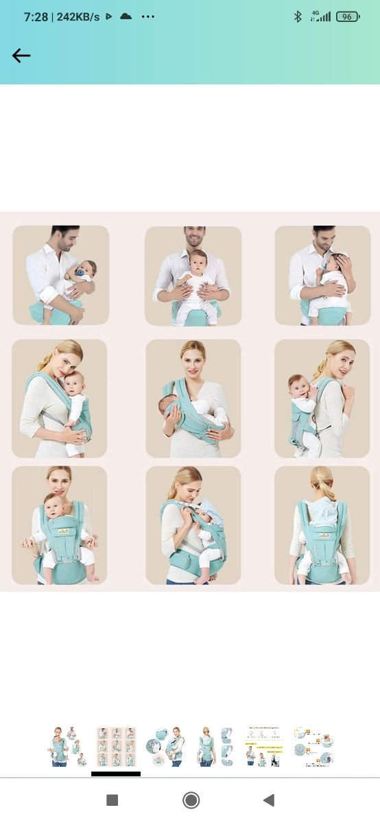 Mochila Portabebé Ergonómico