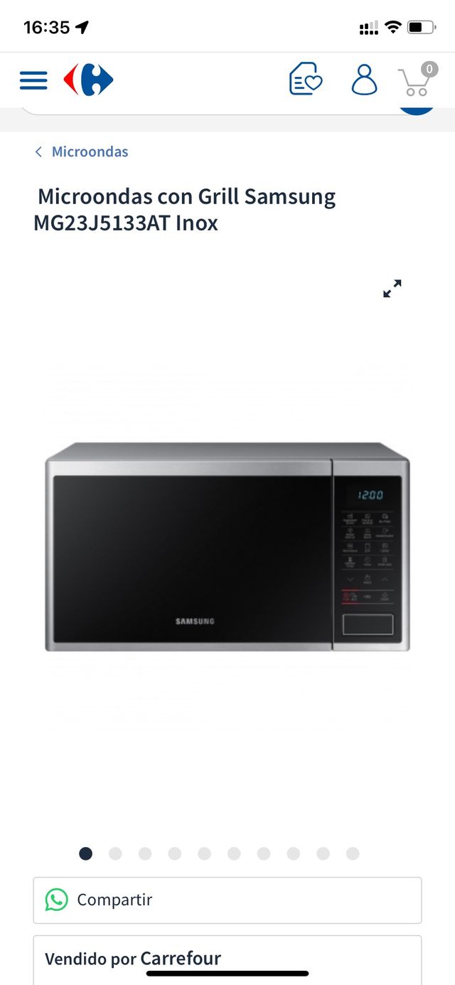 Microondas con Grill Samsung 23L