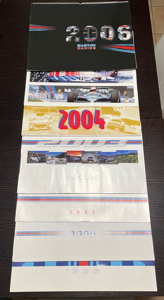 4 Calendari Martini Racing vintage