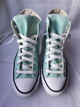 Converse botas verde menta Talla 37 de segunda mano por 48 EUR en Valencia  en WALLAPOP