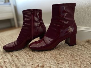 Botines Zara rojos de segunda mano en WALLAPOP