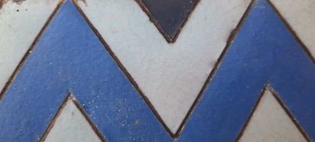 2 FRAGMENTOS AZULEJOS SIGLO XIX.