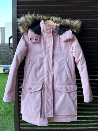 Abrigo largo Napapijri rosa mujer de segunda mano por 200 EUR en Barcelona  en WALLAPOP