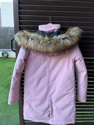 Abrigo largo Napapijri rosa mujer de segunda mano por 200 EUR en Barcelona  en WALLAPOP