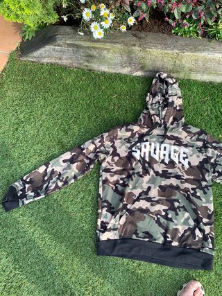 SUDADERA CAMUFLAJE SAVAGE de segunda mano por 8 EUR en Guadarrama en  WALLAPOP