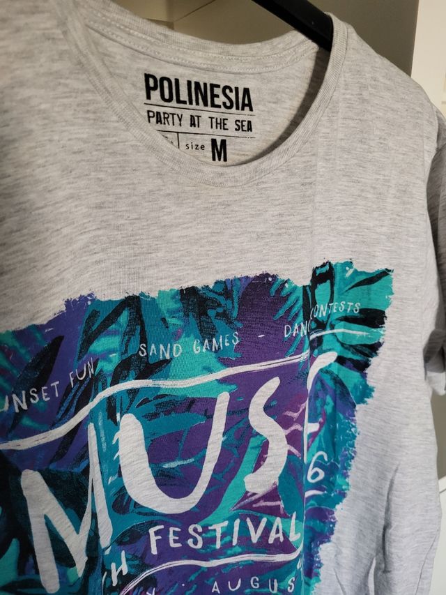 CAMISETA POLINESIA TALLA M NUEVA