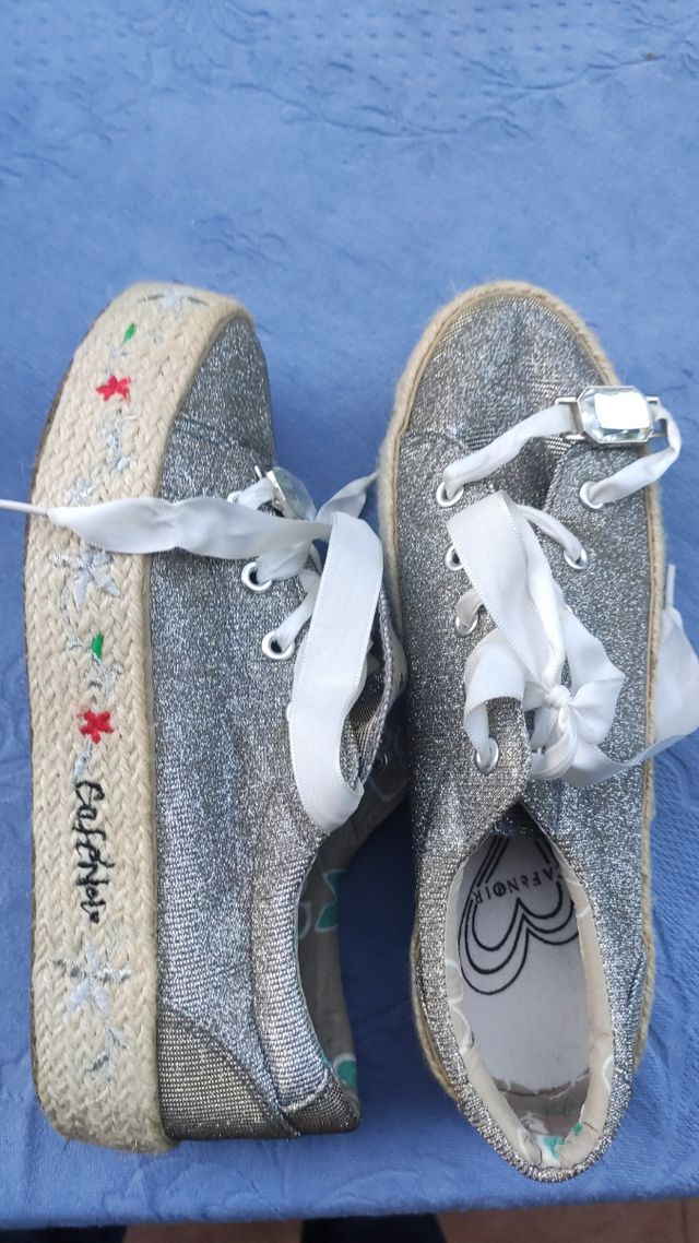 scarpe donna cafè noir argento taglia 40