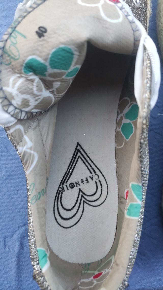 scarpe donna cafè noir argento taglia 40