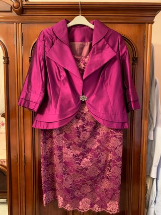 Vestido bautizo madrina de segunda mano en Madrid en WALLAPOP