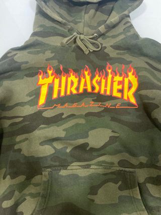 Sudadera THRASHER MILITAR de segunda mano por 35 EUR en Madrid en WALLAPOP