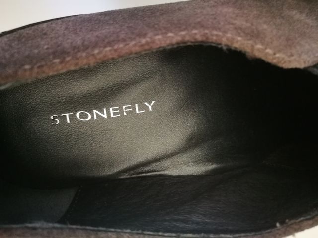 Zapatos de mujer Stonefly en piel gris