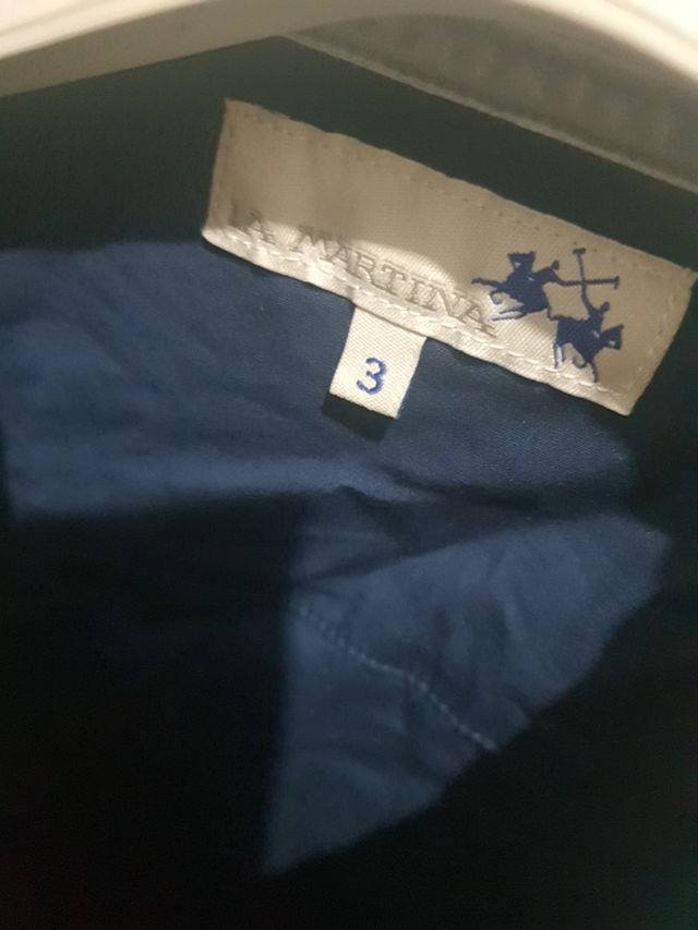 camicia blu la martina taglia 3