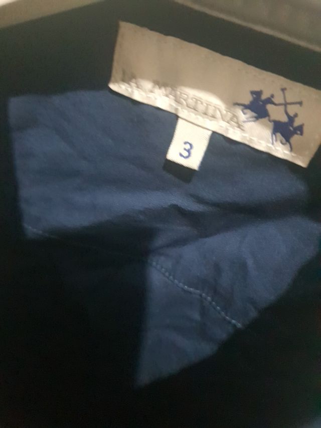 camicia blu la martina taglia 3