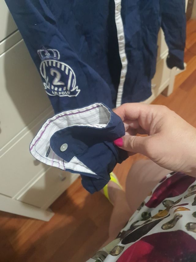 camicia blu la martina taglia 3