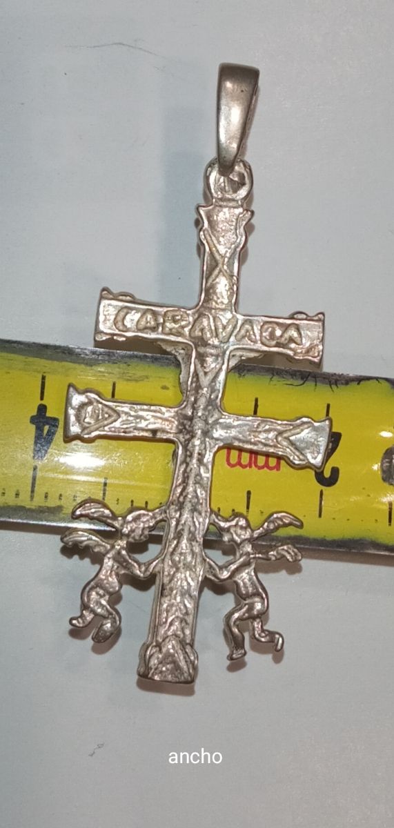 Cruz de Caravaca plata de ley