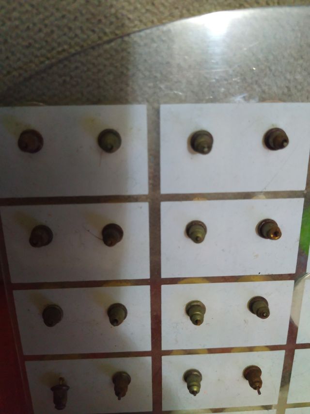 Pendientes bisutería tipo botón