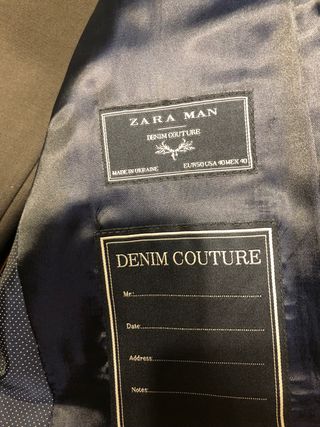 Traje Zara talla pantalón 42 chaqueta 50 ajustado de segunda mano por 45  EUR en Torrevieja en WALLAPOP