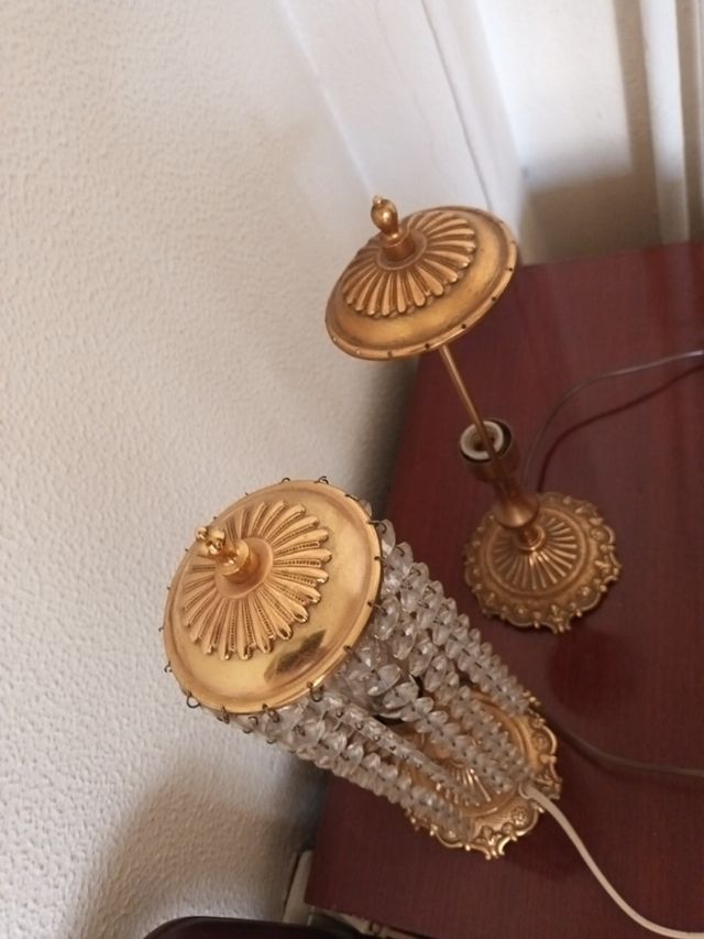 Lámparas de mesilla antigüa