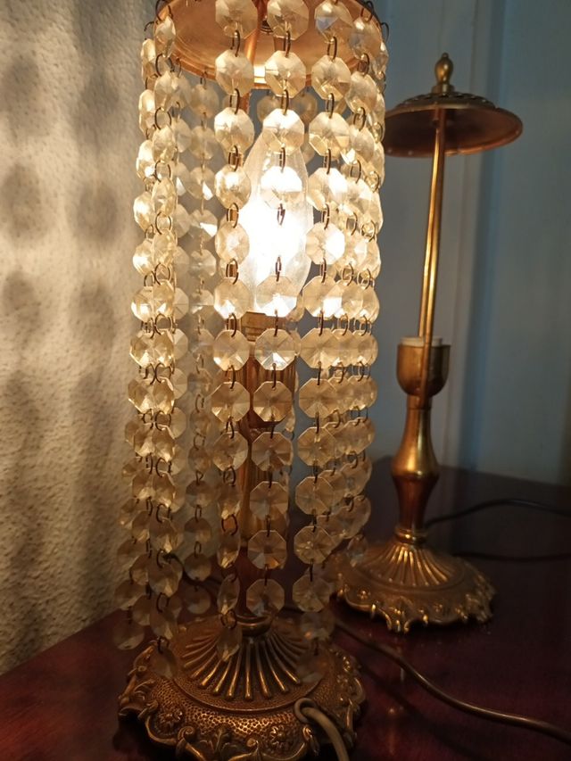 Lámparas de mesilla antigüa