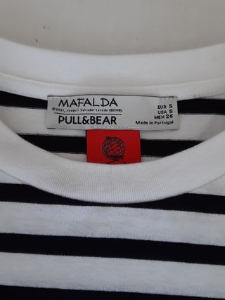 Camiseta Mafalda Pull\u0026amp;Bear de segunda mano por 5 EUR en Majadahonda en  WALLAPOP