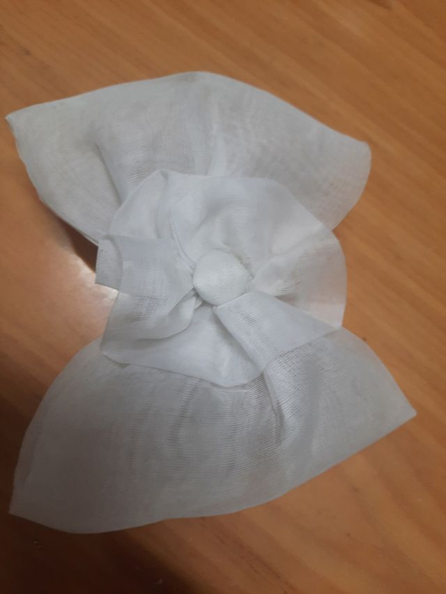 Lazo en organdi Primera Comunión sin usar