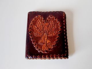 Cartera de cuero hecha a mano de segunda mano en WALLAPOP