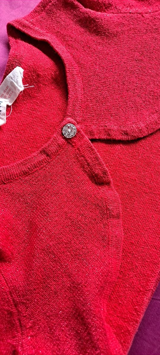 Chaqueta torera 5 - 6 años brillo roja
