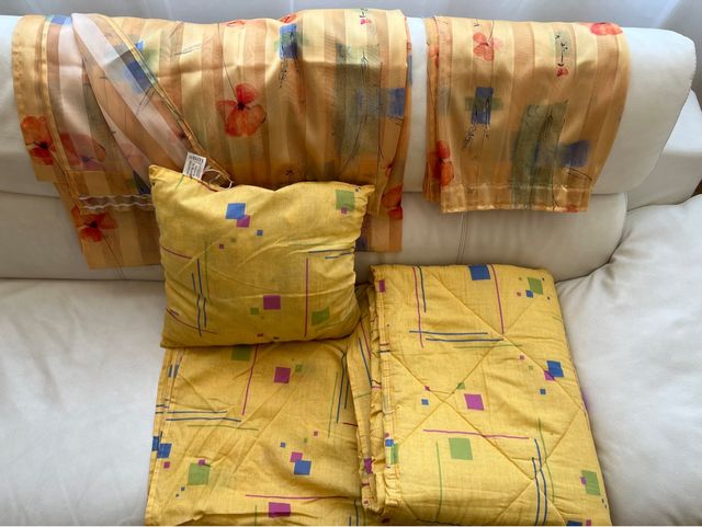 Cubrecama + Cortinas 2 un.