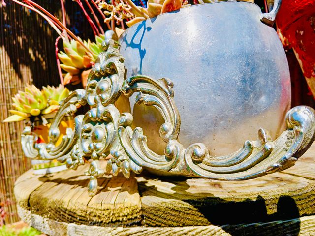 REBAJADO! GRAN ORNAMENTO DE BRONCE PLATEADO AÑOS50