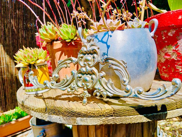 REBAJADO! GRAN ORNAMENTO DE BRONCE PLATEADO AÑOS50