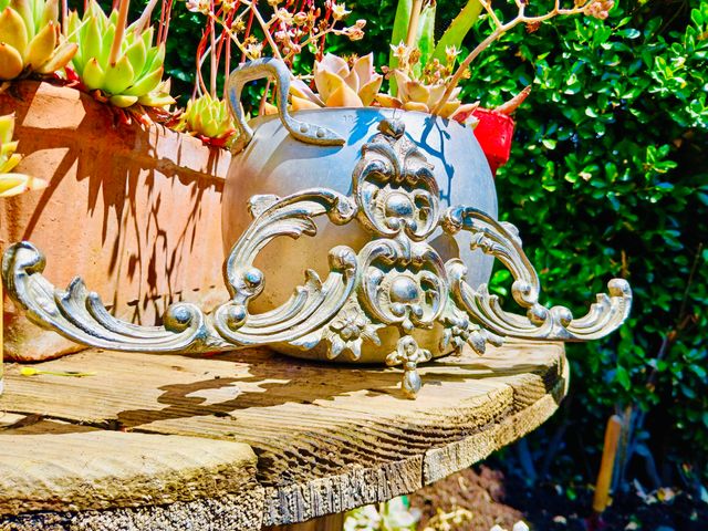 REBAJADO! GRAN ORNAMENTO DE BRONCE PLATEADO AÑOS50