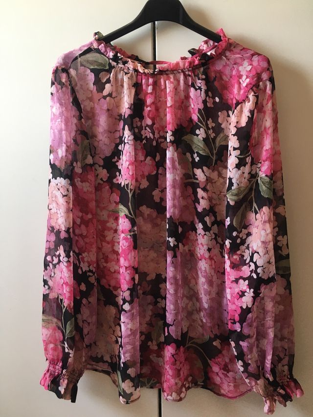 Camisa de gasa estampada