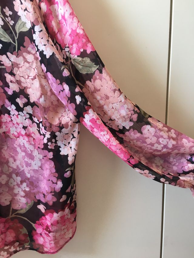 Camisa de gasa estampada