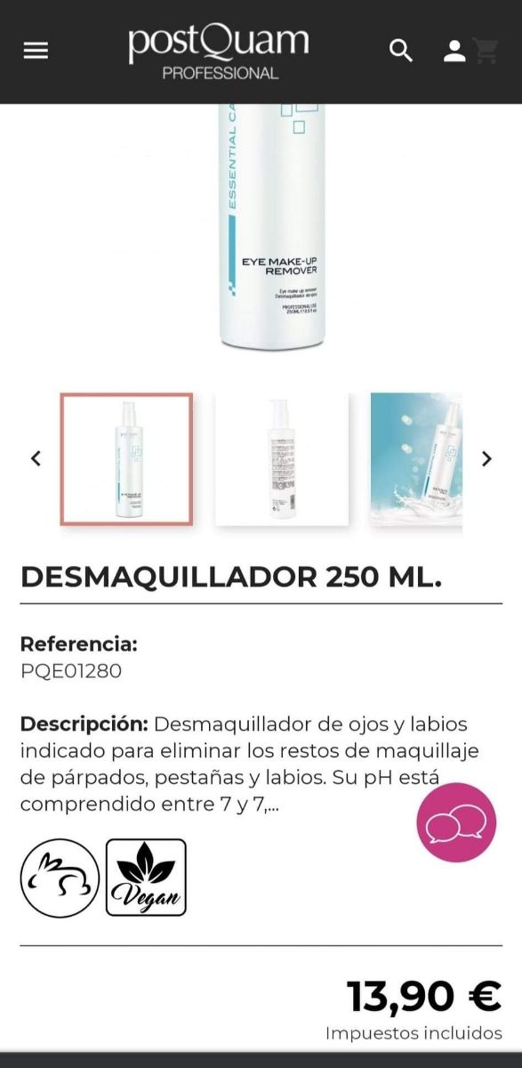 desmaquillador de ojos y labios