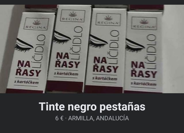 tinte y revelador de pestañas u cejas, negro
