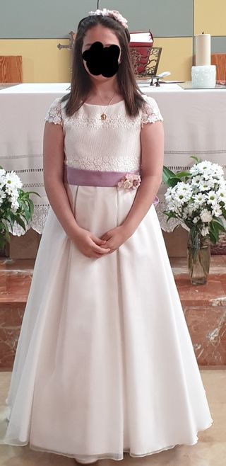 VESTIDO COMUNIÓN TALLA 16 de segunda mano por 150 EUR en Santa Coloma de  Gramenet en WALLAPOP