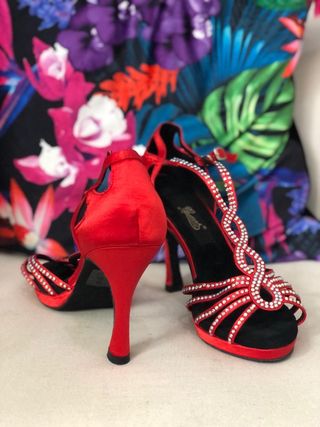 Zapatos de baile con plataforma de segunda mano en WALLAPOP