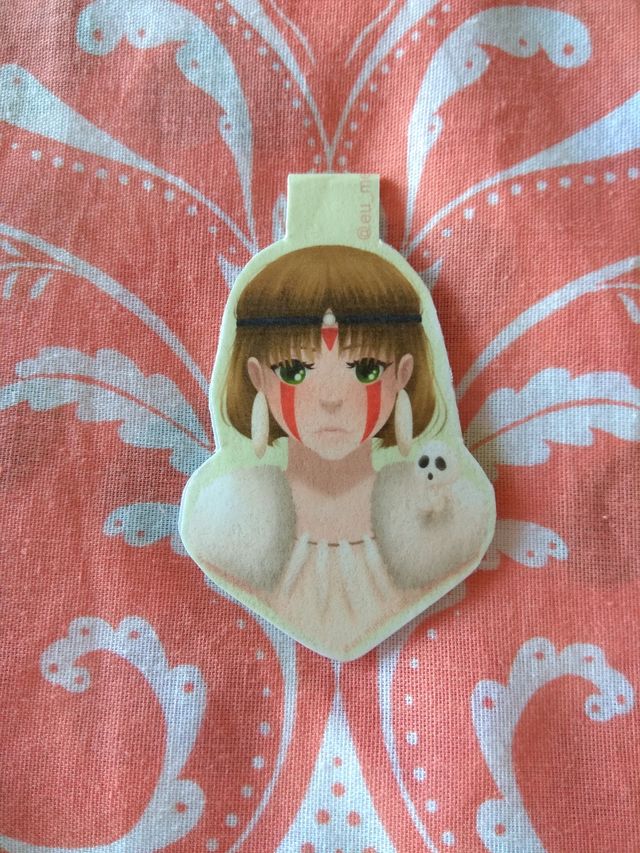 Marcapáginas con imán Mononoke