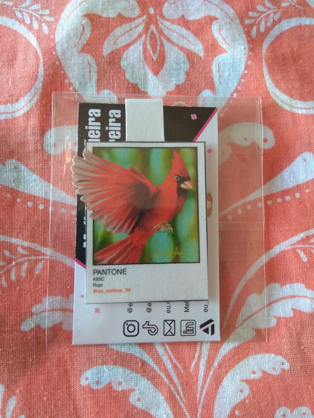 Marcapáginas con imán de pájaros